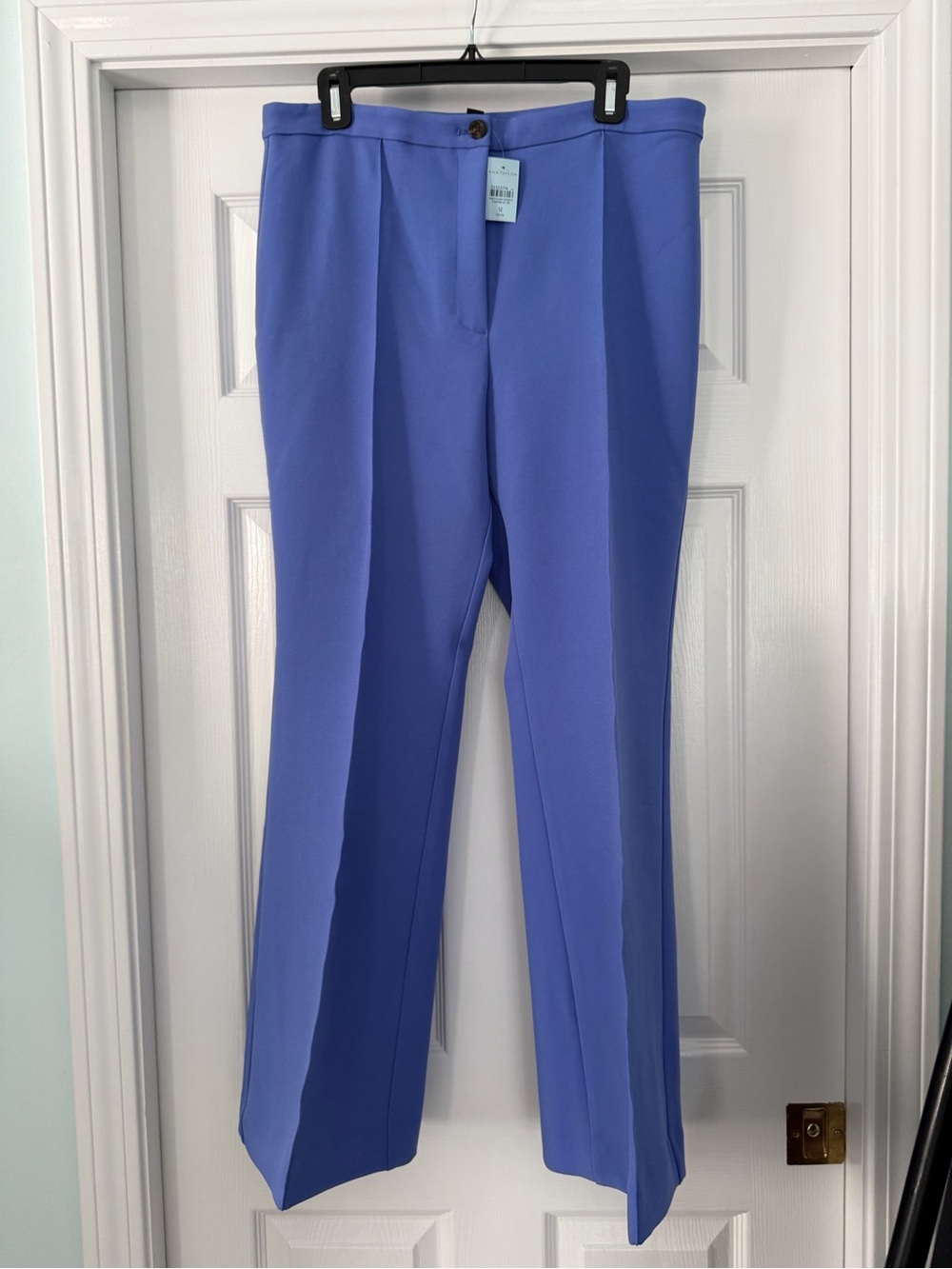 Ann Taylor Ann Taylor Straight-Leg Trousers in Periwinkle Blue - 12 petite
